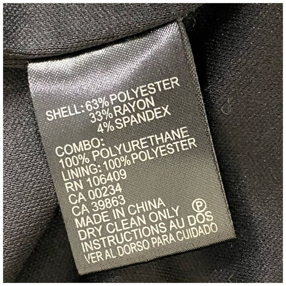 Tahari ASL Shift Dress Striped SS Shift  Black Gray Blue Career Women's Size 6 - Picture 7 of 8